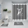 新しい漫画の豪華な防水シャワーカーテンユニセックスファッションデザイナーバスルームアクセサリーIns