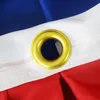 Banderole de drapeau en forme de ventilateur de thaïlande, demi-bannière en Polyester de qualité supérieure avec œillets en laiton, pour décoration intérieure et extérieure, fourniture d'usine