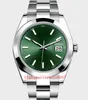 Classic Series Men's Wristwatches 41mm Green Dial 126301 126300 126303 Automatisk mekanisk Two -ton guld rostfritt st￥l armband m￤n klockor klockor