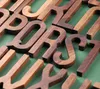 Walnut Wooden Letras