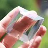 Lustre de cristal square suncatcher ab face glass prism parte pendurando arte de lâmpada diy acessórios 2 buracos 50mm