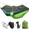 Hammocks Portable Outdoor Camping Hammock With Mosquito Net Parachute Fabric Beds Hanging Swing Sleeping Bed Tree Tent