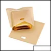 Other Bakeware Kitchen Dining Bar Home Garden Toaster Bags Grilled Cheese Sandwiches Reusable Nonstick Bake Toast Brea Ot40E