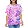 Chemise bleu Mandala imprimé t-shirts Vintage Floral décontracté à manches courtes dame drôle t-shirt été à la mode t-shirts grande taille 5XL 6XL