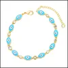 Bracelets de charme vendendo jóias de pulseira de pulseira de charme de charme do olho do estilo boêmio para mulheres Pulseiras de entrega de gotas de presente dh7lk