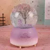 Decorative Objects Figurines Dream Tree Spring Summer Autumn and Winter Snow Crystal Ball Music Box Creative Home Decoration Valentine's Day Student Gift 221108