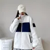 Chaqueta con letras de moda, abrigo de lana Sherpa para parejas, chaquetas con cremallera de diseñador, prendas de vestir cálidas unisex, abrigos gruesos S-2XL