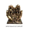 Dekorativa figurer The Last Supper Staty Christian Religious Harts Hand Palm Sculpture 101A