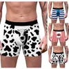 Caleçons Boxershorts hommes Anime imprimé noir haute qualité taille moyenne élastique Sexy respirant slips grande taille hommes Shorts