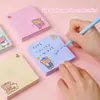 Cancelleria Kawaii Blocchi appunti Note appiccicose Blocco note Notebook Diario Planner Adesivi Simpatici materiali scolastici Accessori 80