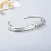 Bracelet Unique Mémoire Simple Tempérament Littéraire Personnalité Mode Argent Couleur Femme Bracelets Redimensionnables SBR159