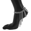 Fußkettchen SFashion Multilayer Fußkettchen High Heel Schuhkette Einfache Knöchel Strand Fuß Armband Schmuck Für Frauen