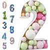 Decorazioni natalizie 73/93 cm Numero di compleanno gigante Palloncino Scatola di riempimento Decorazione per feste Matrimonio Baby Shower Frame 221109