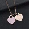 Pendant Necklaces Stainless Steel Jewellery Christmas Gifts Luxury Designer Jewelry Vintage Gold Chain Pendants Friendship Punk Accessories Couple Necklace