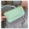 Womens Luxury Designer Single Shoulder Bags Fashion Double Letter Leather Alligator Arm Down Chain Shoulders Messenger Bag Small Factory Direct Sale