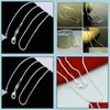 Ketens sieraden 925 sterling sier sieraden mannen afgewerkte ketting ketting slang mode heren drop levering kettingen hangers dh0bt