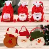 Noel Dekorasyonları 2022 Navidad Candy Apple Hediye Çantaları için Elma Kulpları Noel Baba Çuvalları Noel Noel Ağacı Dekor Kid