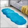 Tapis Salon Tapis de sol en peluche Tapis Enfants Fausse Fourrure Tapis Tapis Solide Moelleux Doux Shaggy Artificielle En Peau De Mouton Poilu Drop Del Dhlvj