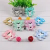 Baby Teethers Toys Kovict 10Pcs Silicone Teether Rodent Food Grade Teething Product Accessories For Pacifier Chains 221109