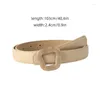 Cintos cinturões geométricos de metal geométrico Belt Women Lady coreano