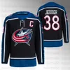 Maglia Boone Jenner 2023 Reverse Retro Elvis Merzlikins Johnny Gaudreau Liam Foudy Patrik Laine Adam Fantilli Zach Werenski Voracek Giacche blu Maglia Liam Foudy