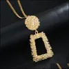 Pendant Necklaces Pretty Statement Necklace Pendant Design Long Chain Geometric Exaggerate Jewelry Accessories Maxi Drop Delivery Ne Dhmid