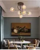 Kronleuchter Moderne LED-Kronleuchter Nordic Glaskugel Deckenhängelampe für Zuhause Wohnzimmer Esszimmer Küche Schlafzimmer Gold Anhänger Beleuchtung