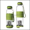 Vattenflaskor 550 ml Portabel glas Vattenflaska med te infus￶r resor utomhus fruktjuice vattenkokare dryck kopp droppe leverans hem gard dhsu5