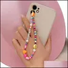 Other Fashion Accessories Fashion Personality Mobile Phone Accessories Polymer Clay Beads Strands For Decorate Strap Drop Delivery Dhgnd