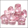 Acrylic Plastic Lucite 10Pcs/Lot Diy Love Heart Loose Bead For Jewelry Bracelets Necklace Hair Ring Making Accessories Crafts Acry Dhzvv