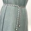 Cinture semplici in metallo con la cintura a catena designer di donne pantaloni catene gioielli regolabili da donna regolabile vestito a fessura oro sottile cinghia