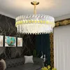 Pendants lampes europ￩en lustre en cristal rond de salon