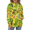 Herrtröjor tropiska frukt tryck lös ananas citron streetwear pullover hoodie manlig långärmad hip hop design huvtröjor tröjor