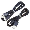 1M Micro USB -kabel denim Typ C Snabbladdning Synkronisering Datekabeltr￥d f￶r Samsung Xiaomi HTC Android Mobiltelefonkablar