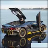 Andra interiörstillbehör LP770 Alloy Car Model Simation132 Toy Decoration Gift Drop Delivery Mobiles Motorcyklar Interiör Accessori DH0TV