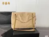 Bolso de hombro de nube de pelo de cordero para mujer Bolso de cadena de estilo extranjero de moda de diseñador