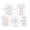 Christmas Decorations Tree Snowflake Candy Cane Hanging Pendant Ornaments Party Home Holiday Festival Decor