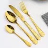 Dinnerware Sets Utensils For Kitchen Accessories Dining Room Utensil Set Portable Gift Table Restaurant Stainless Steel Cutlery El Tableware