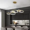 Żyrandole Led Restaurant żyrandol postmodernistyczna minimalistyczna atmosfera domowa nordycka kreatywna salon lampa kawiarnia bar biurowy