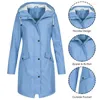 Trenchs de femmes manteaux femmes vêtements imperméables veste vestes de transition couchers de soleil long automne hiver coupe-vent imperméable sport randonnée