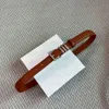 Stylish Genuine Leather Belt Designer Belts Width 2.5 cm for Man Woman 6 Colors