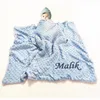 Blankets Baby Blanket & Swaddling Born Thermal Soft Fleece Solid Bedding Set Cotton Quilt