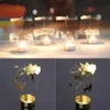 Candle Holders Metal Rotating Spinner Carousel Tea Light Table Transfer Windmill Decoration Home Elegance 221108