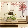 Stickers muraux 3D acrylique miroir autocollant mural bricolage grand arbre salon TV fond décoration maison murale art T200111 livraison directe Dhstj