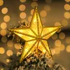 Decoraciones navideñas Tree Topper Star Navidad con luces LED Night Light Treetop Battery Powered Tree-top
