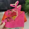 Olomm 2023New Arrivic Women Summer Platform Sandals Suede Wedges Heel