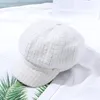Козырьки женщины мода осень зимняя козырька шляпа женская клетка винтажная кепка Mujer Octagonal Hats Ladies Boina Caps Gorros Viseras deportivas