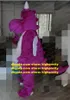 Purple Dragon With Wings Dinosaur Dino Mascot Costume Adult Cartoon Character Trade Exhibition Product Launch zz7867
