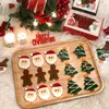 Moules de cuisson 1 paquet de Noël Cookie Cutter en acier inoxydable Coupe Candy Biscuit Moule Gâteau Décor Outil Navidad Cadeau DIY Moule