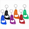 Öppnar Pocket Key Chain Beer Bottle Opener Baby Foot Shaped Keyring Bottles Kön avslöjar spädbarnsdusch favoriter Drop Delivery Home G DHRW3